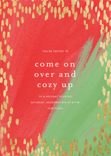 Dappled - Winter Party Invitation by Ashley G