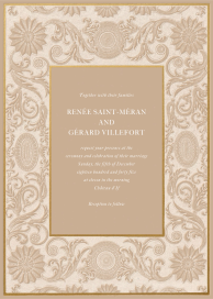 Antique Embossed - Wedding Invitation by John Derian