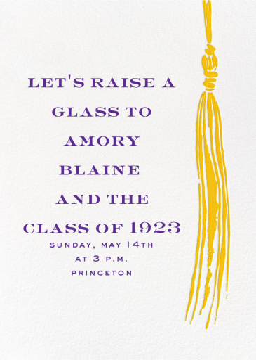 KSNY Tassel - Graduation Party Invitation by kate spade new york