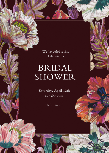 Flowered Frame - Invitation by Liberty