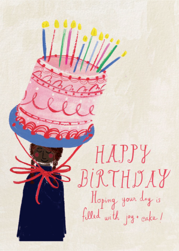 Wearable Cake - Birthday Card by Mr. Boddington's Studio
