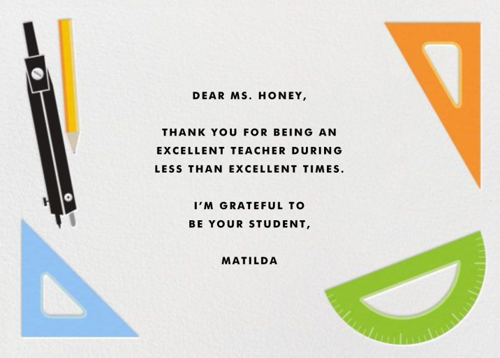Geometry Set - Business Greeting Card by Paperless Post - Back