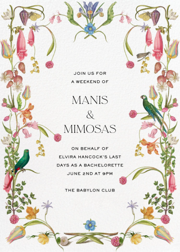 Summer Bouquet - Bachelorette Party Invitation by Stephanie Fishwick