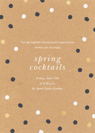 Painted Spots - Cocktail Party Invitation by Sugar Paper