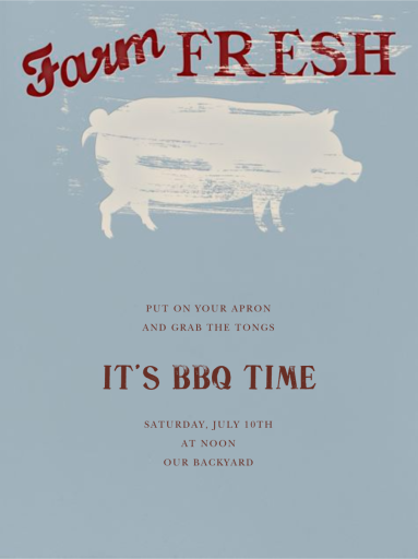 Farm Fresh - BBQ Invitation by Paperless Post