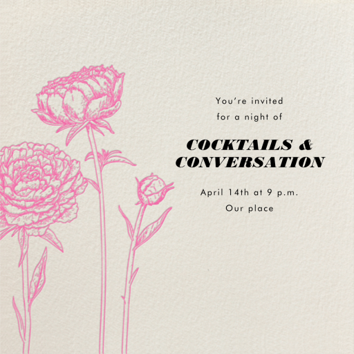 Peonies - Party Invitation by Paperless Post