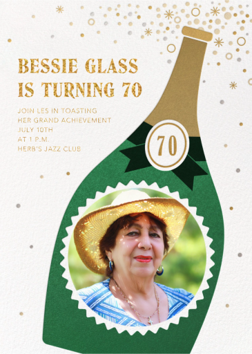 Bottle Model - Birthday Invitation by Paperless Post