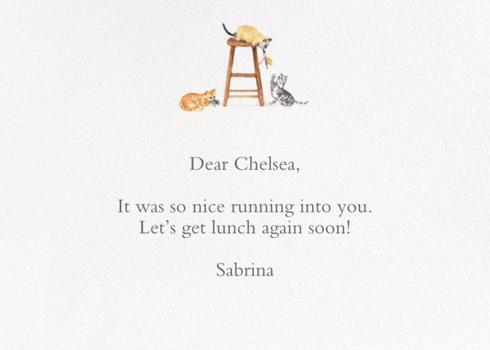 Cool Cats (Stationery) - Notecard by Paperless Post