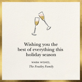 Cute Flutes - Holiday Card by kate spade new york