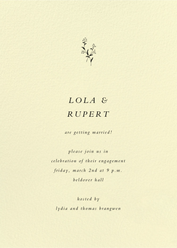 Folio II - Engagement Party Invitation by Paperless Post
