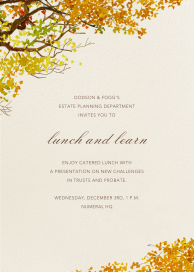 Autumn Boughs - Business Invitation by Felix Doolittle