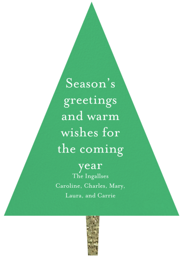 Confetti Tree - Christmas Card by Meri Meri - Back