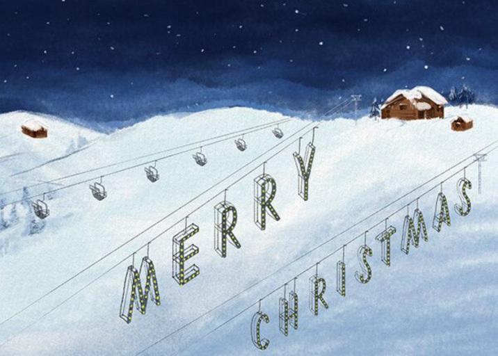 Lifted Spirits - Christmas Card by Paperless Post