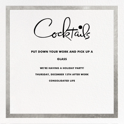 Classic Vintage - Corporate Reception Invitation by kate spade new york