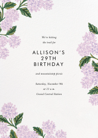 Hydrangea Frame - Birthday Invitation by Rifle Paper Co.