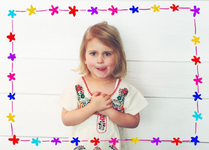 Floral Bunting Border - Stationery by Linda and Harriett