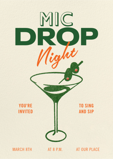 Social Club - Karaoke and Music Invitation by Paperless Post