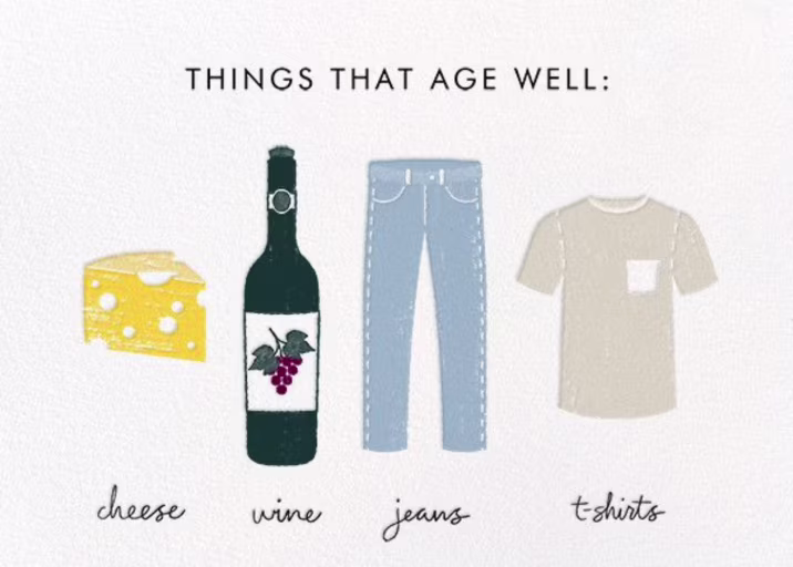 Aging Gracefully - Birthday Card by Derek Blasberg