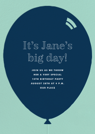 Red Balloon - First Birthday Invitation by Paperless Post