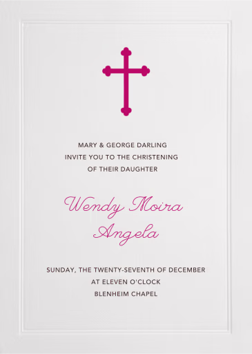 Standard - Baptism & Christening Invitation by Paperless Post