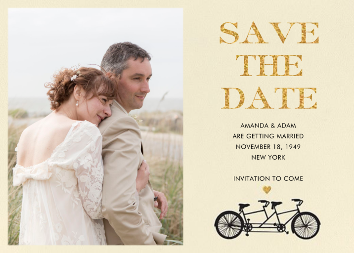 Tandem I (Photo Save the Date) - Save the Date by kate spade new york