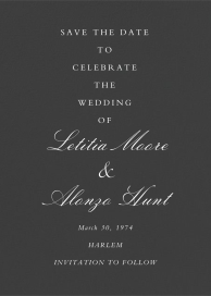 Specimen - Save the Date by Paperless Post