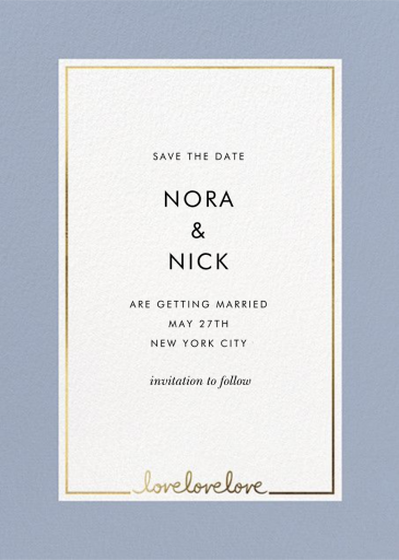 Thirds a Charm - Save the Date by kate spade new york