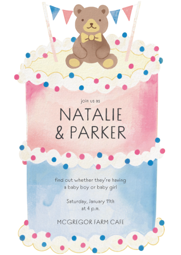 Pink or Blue - Gender Reveal Invitation by Paperless Post