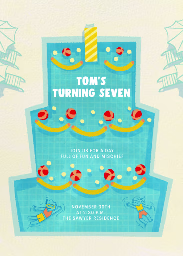 Sunbaked - Pool Party Invitation by Paperless Post