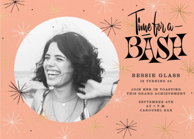 Sparkling and Swinging (Photo) - Birthday Invitation by Paperless Post