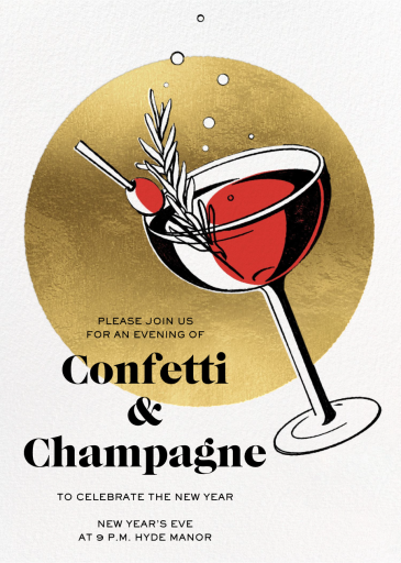 Merry Martini - New Year's Eve Invitation by Paperless Post