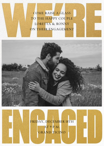 Huge News Photo - Engagement Party Invitation by Paperless Post