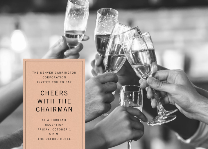 Tab - Corporate Reception Invitation by Paperless Post