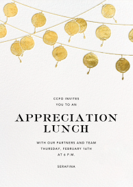 Golden String Lanterns - Business Event Invitation by Paperless Post