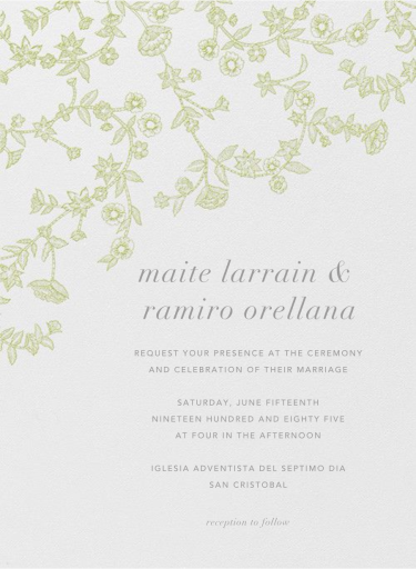 Stitched Floral I by Oscar de la Renta