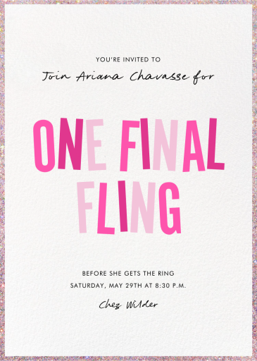 Sparkle Soirée - Bridal Shower Invitation by Paperless Post