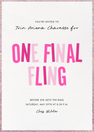 Sparkle Soirée - Bachelorette Party Invitation by Paperless Post