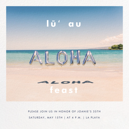 Beach Balloons - Invitation by Gray Malin