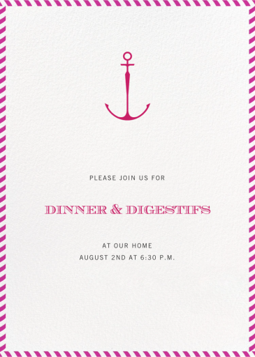 Stripe Border - Cocktail Party Invitation by Paperless Post