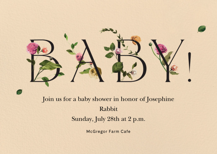 Bambino - Invitation by Venamour