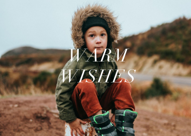 Full-Page Photo (Text Overlay) - Holiday Card by Paperless Post