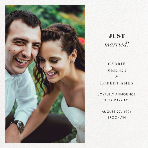 Split - Wedding Announcement by Paperless Post
