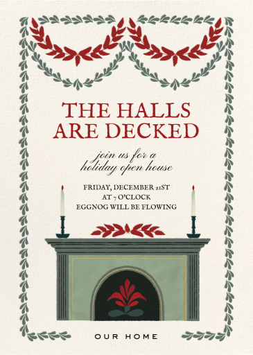 Holiday Hearth - Invitation by Martha Stewart