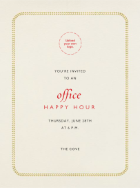 Leaf Inner Bevel Border - Happy Hour Invitation by Paperless Post