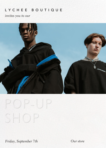 Embossed Poster (Customizable Template) - Shopping Event Invitation by Paperless Post