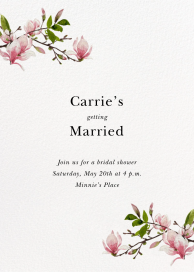 Magnolia Branches - Bridal Shower Invitation by Felix Doolittle