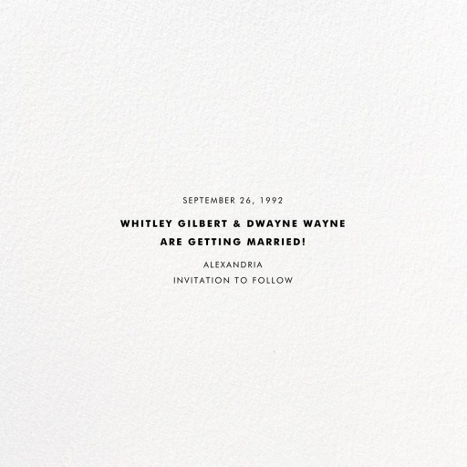 Signum Photo Save the Date - Save the Date by Paperless Post - Back