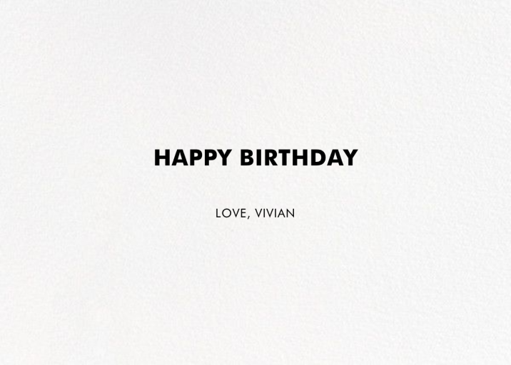 Fortune - Birthday Card by kate spade new york - Back