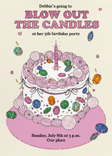 Candlelit Cake - Birthday Invitation by Paperless Post
