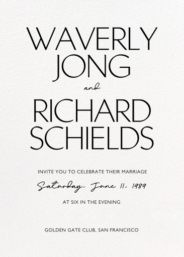 Sleek - Wedding Invitation by Paperless Post